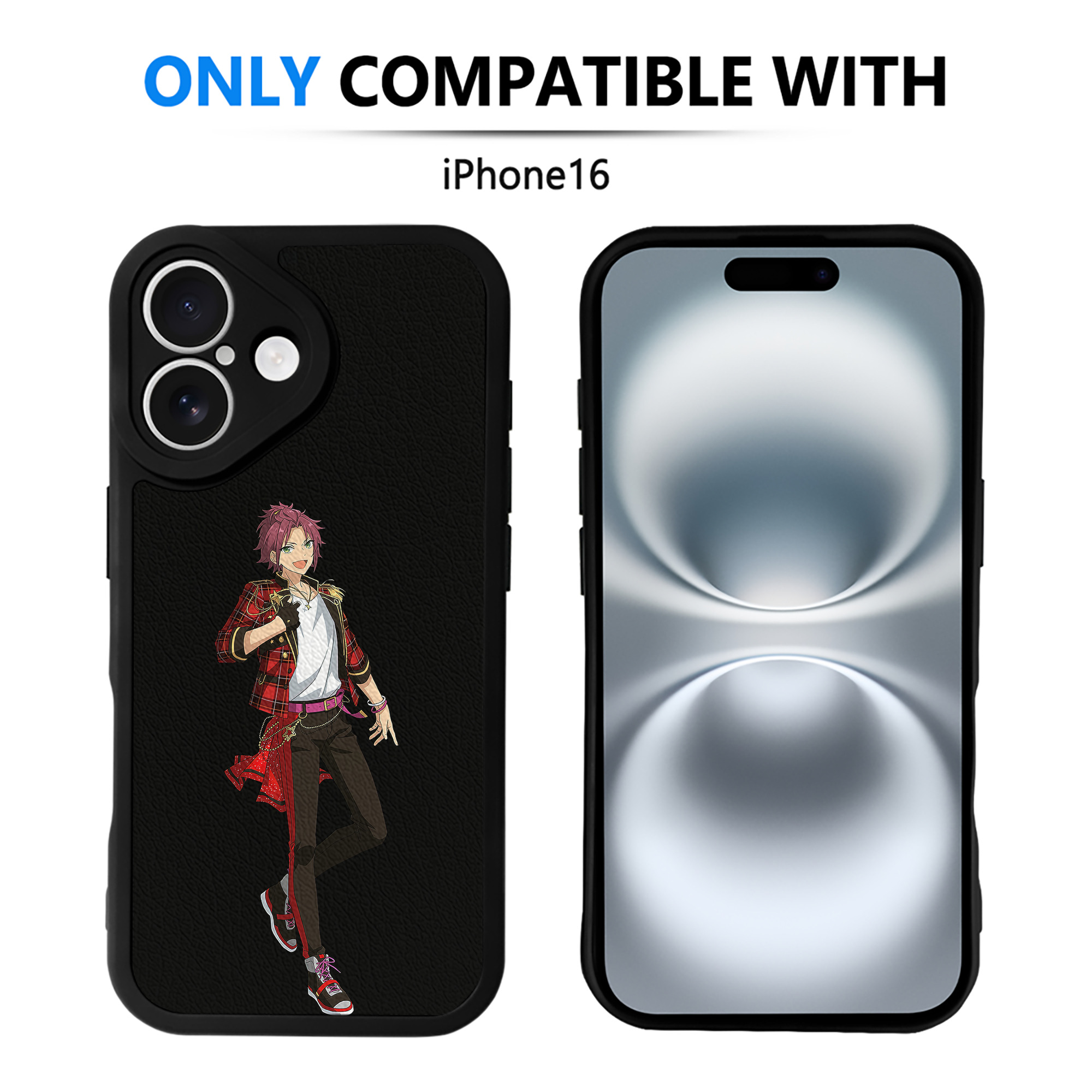 （画像用） あんさんぶるスターズ! Ensemble Stars 【iPhone 16シリーズ対応】シリコンスマホケース（レザー調） 材質：シリコン